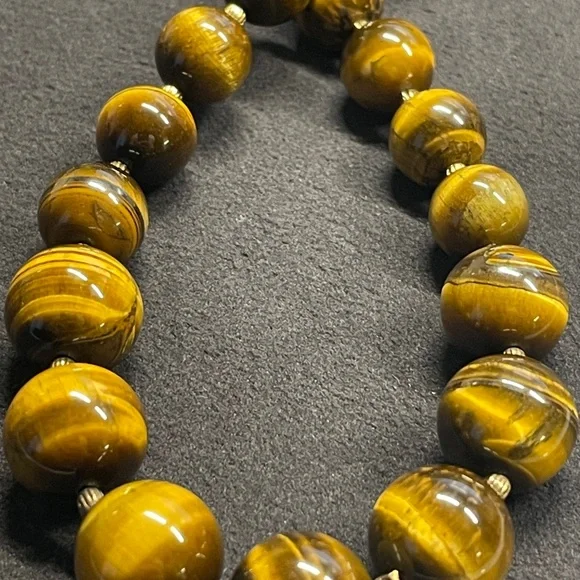 Tiger Eye Beaded 30" Necklace - Picture 5 of 9